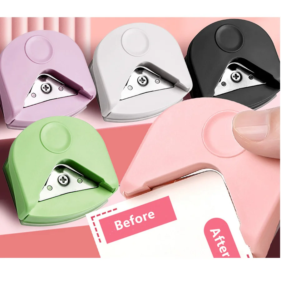 Mini Ronders Papier Puncher Scrapbooking R4 Scherpe Hoek Trimmen Kaart Foto Cutter Levert Cortador De Papel Hoek Trimmer