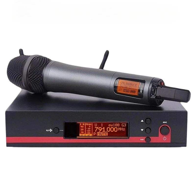 

EW100G3 Wireless Microphone One on One Performance Stage U-Band Handheld Collar Clip Microphone True Diversity