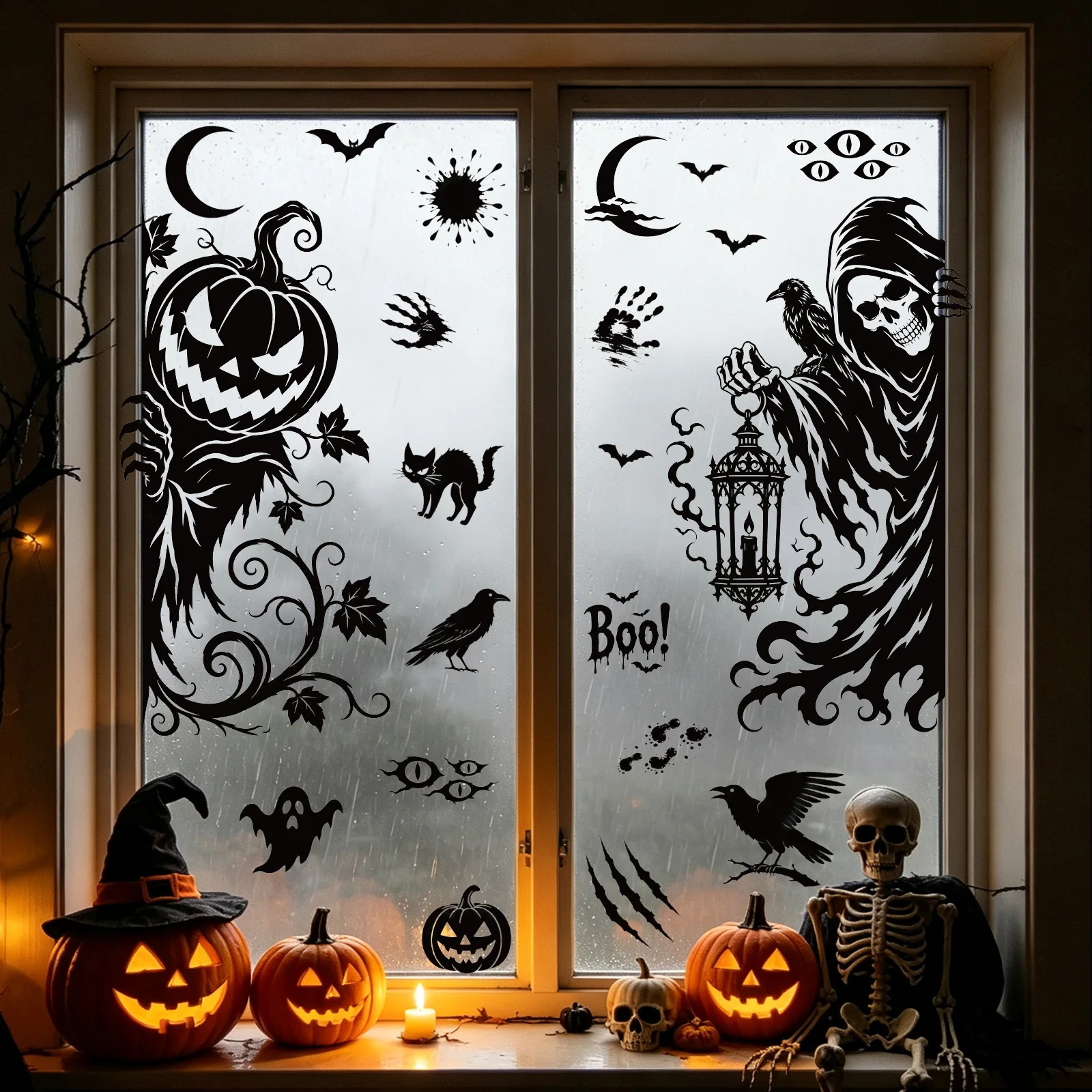 Cosplay Bat Prop - 2 Sheets 9.84*13.78inch Large Halloween Static