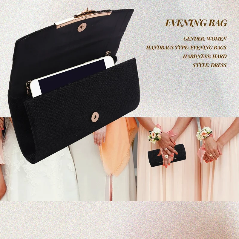 Women Evening Bag Party Banquet Glitter Bag For Women Girls Wedding Clutches Handbag Chain Shoulder Bag