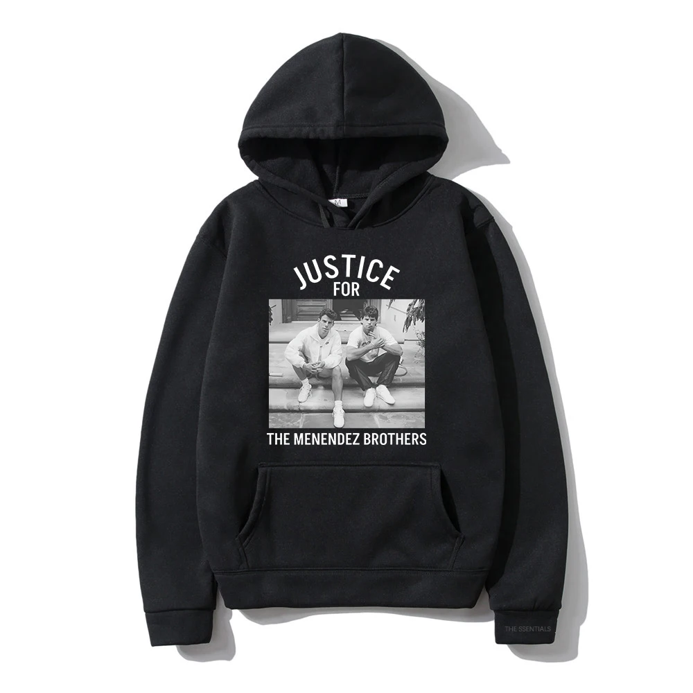 Justice for The Menendez Brothers Hoodie Neuer Film Männer/Frauen Hoodies Harajuku Ästhetische Unisex Winter Fleece Pullover Sweatshirt