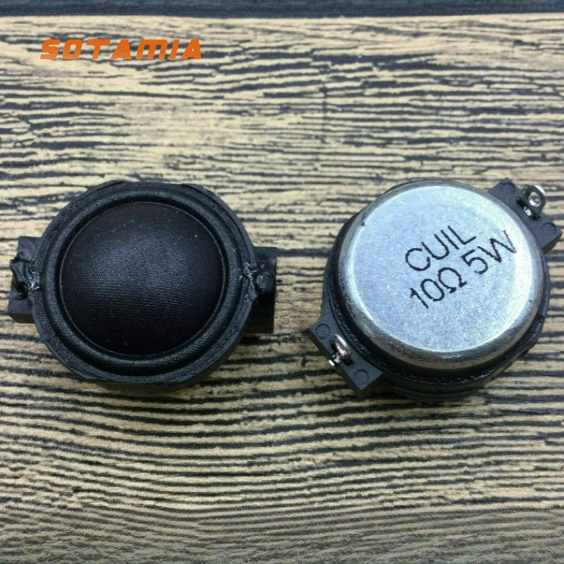SOTAMIA 2pcs Alto-falante Tweeter de 1 Polegada 25mm 10 Ohm 5W com Cúpula de Seda HIFI Multimídia Mini Caixa de Som para Estante