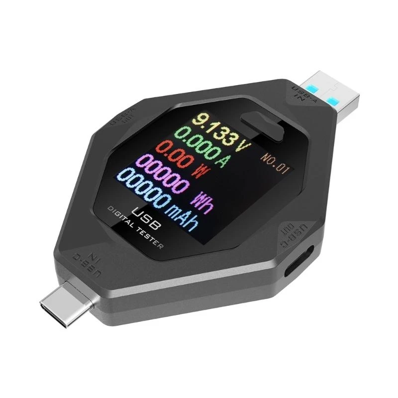Portable USB C PD Power Meter Precise Testing Device for Mobile Phones