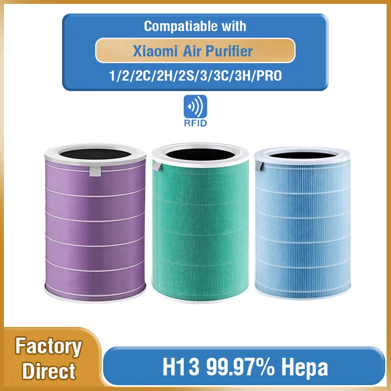 For Xiaomi Hepa Filter M8R-FLH Activated Carbon Filter for Xiaomi Air Purifier 2S/2C/2H/3C/3H/Pro Xiaomi Air Purifier 2S Filter