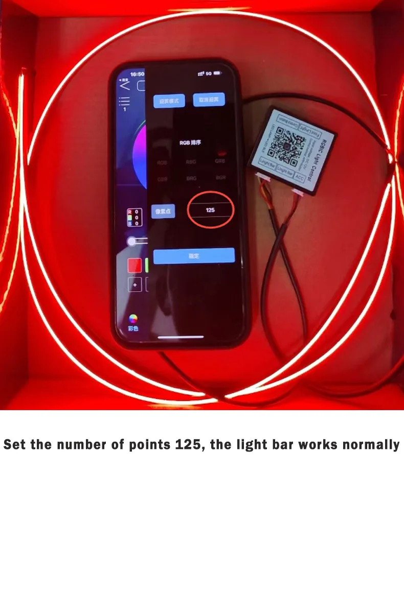 14/18 in 1 LED Acryl Auto Umgebungslicht RGB 64 213 Farbe Symphonie Acryl APP Streamer Atmosphäre Lampe Kit Eine Zone Dual Zone – Detail 17