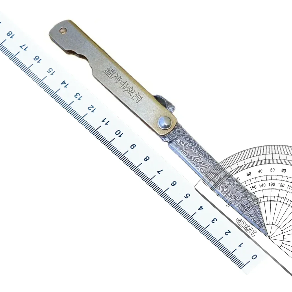 Higonokami Damascus Steel Japaness Style Mini Folding Pocket Knife High Hardness Outdoor Camping Portable Fruit Knife Collection - view 6