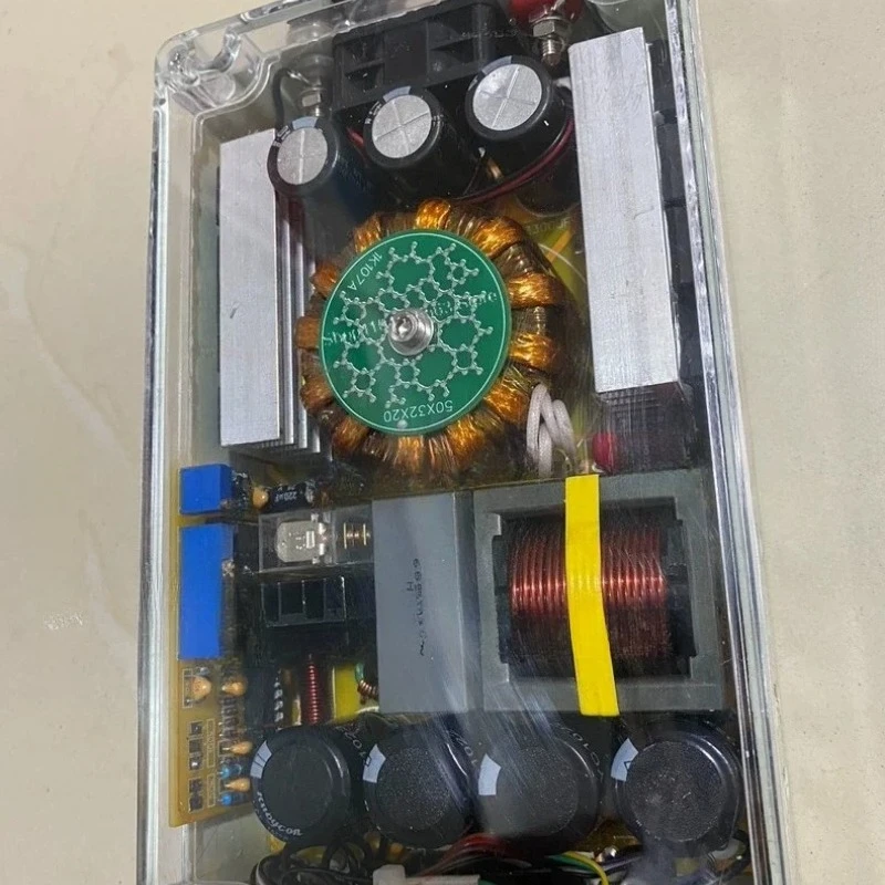 12V High-Power Amorphous Inverter – 1500-3000W, Handcrafted, Full Protections, Transparent Acrylic Case