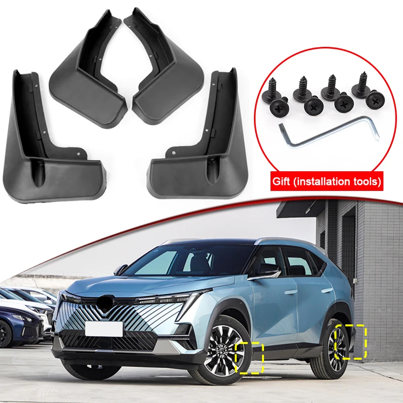 

Car Styling For GAC EMKOO 2023 2024 2025 ABS Car Mud Flaps Splash Guard Mudguards MudFlaps Front Rear Fender Auto Accessories