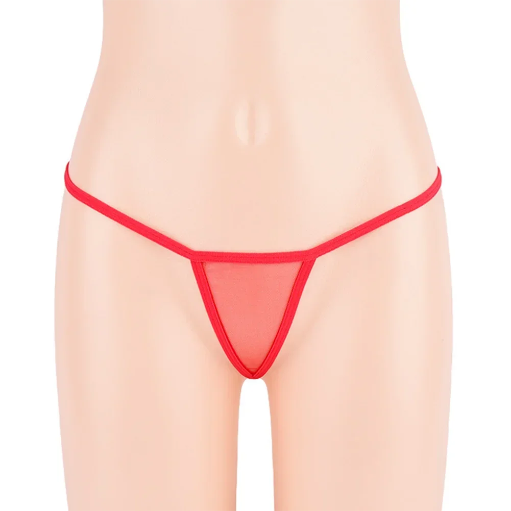 Unterwäsche Dessous Mini Micro-G-Strings Tangas Hot Sexy Bikini Bottom Tanga T Zurück Damen Mesh Transparent Höschen Dessous