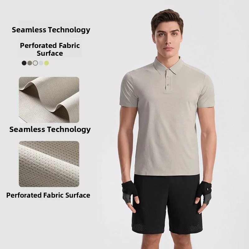 

Business Casual Shirt Quick Dry Stand Collar Running Design Summer New Style Fashionable Top for Men Short Sleeve Micro ...