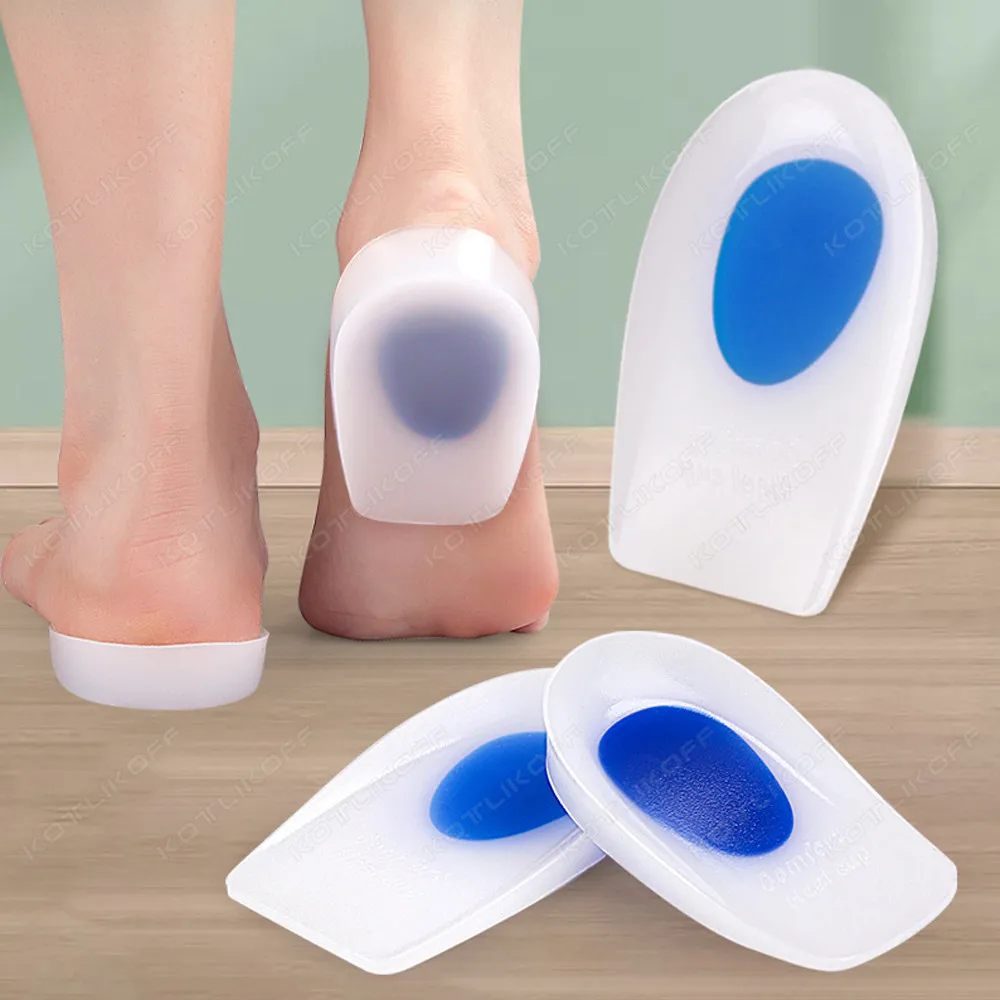 Los mejores insertos de Gel para fascitis Plantar, silicona médica suave, soporte de resiliencia, Calcaneal Espolón, absorción de la presión del