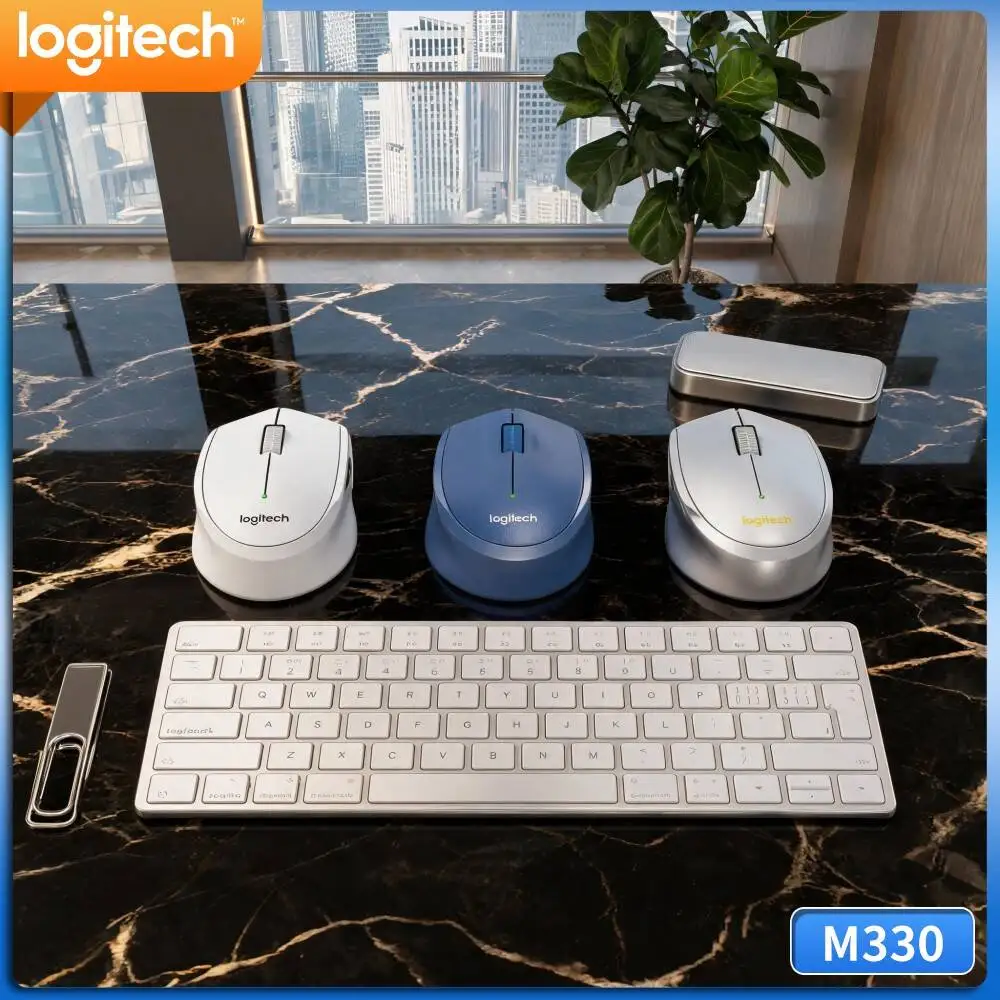 Logitech M330 Silent Wireless Mouse Rubberized Scroll Surface Offer Firm Control While Browsing Long Web Page Content