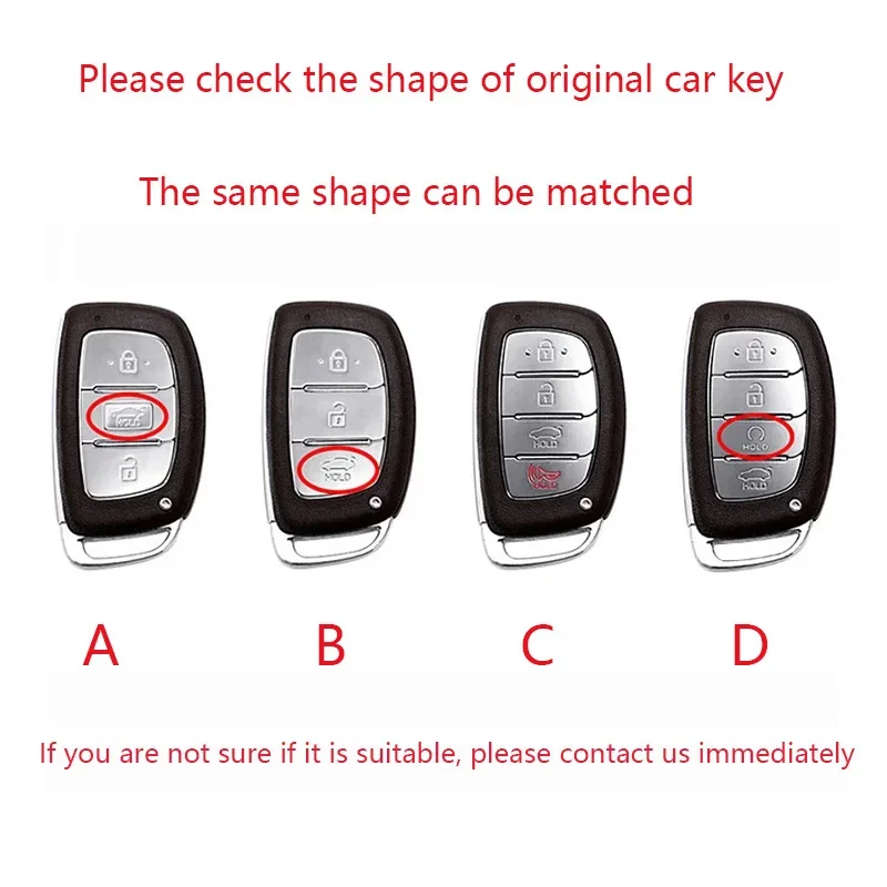 

New Auto Alloy Car Key Case Cover For Hyundai Ix25 Ix35 Ix45 Tucson Sonata Rena Creta Verna Solaris Mistra Elantra Accessories