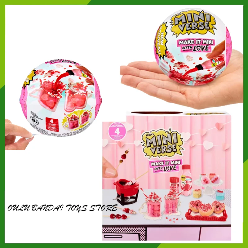 

Mga With Love Valentine'S Day Limited Blind Box Miniverse Make It Mini Play House Diy Toys Children Toy Decoration Birthday Gift