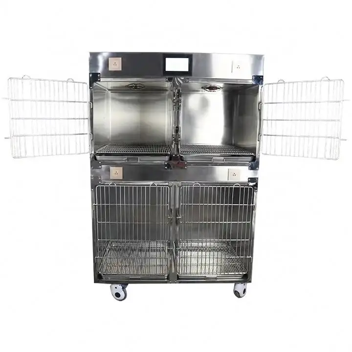 

SY-W020 Pet Hospital intensive care unit veterinary cages stainless steel vet cages