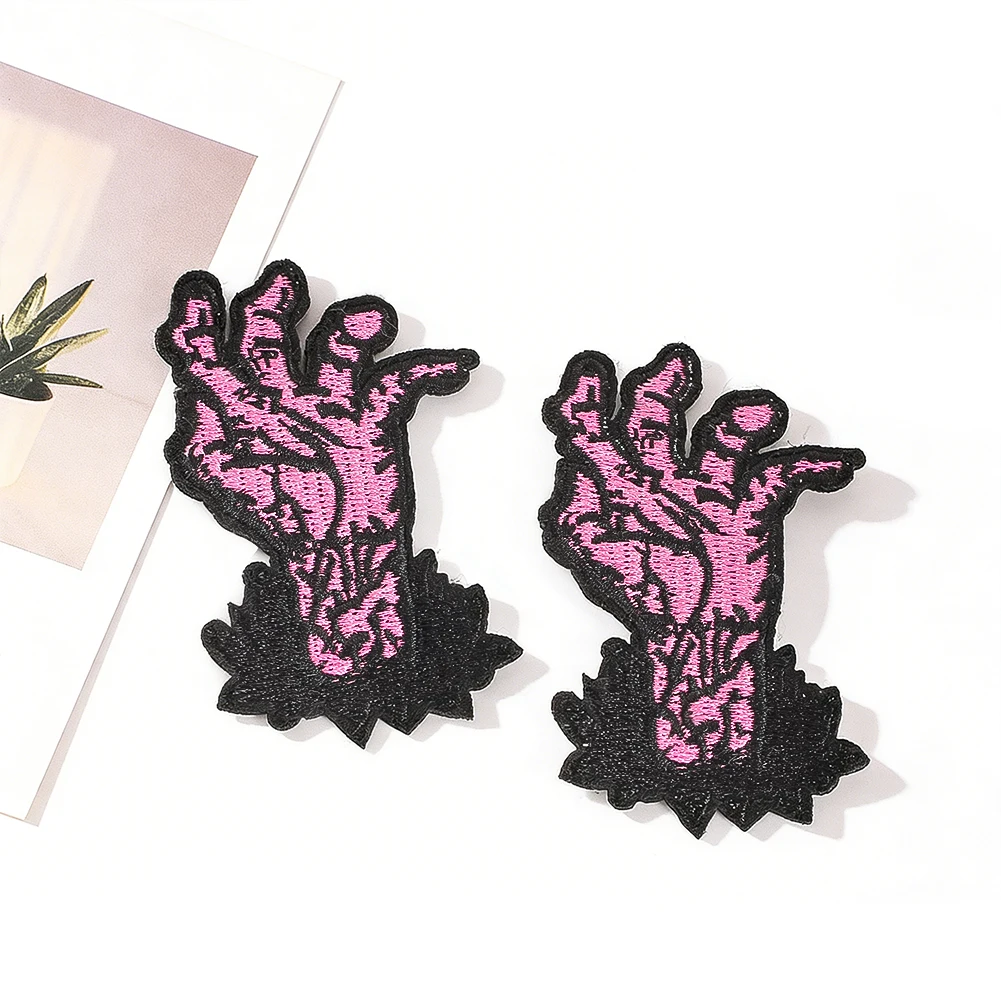 Zombie-Handstickerei-Aufnäher zum Aufbügeln für Jacke, Rucksack, T-Shirt, Gothic-Horror-Thema, Geschenk für Männer und Frauen, Neu – Detail 3