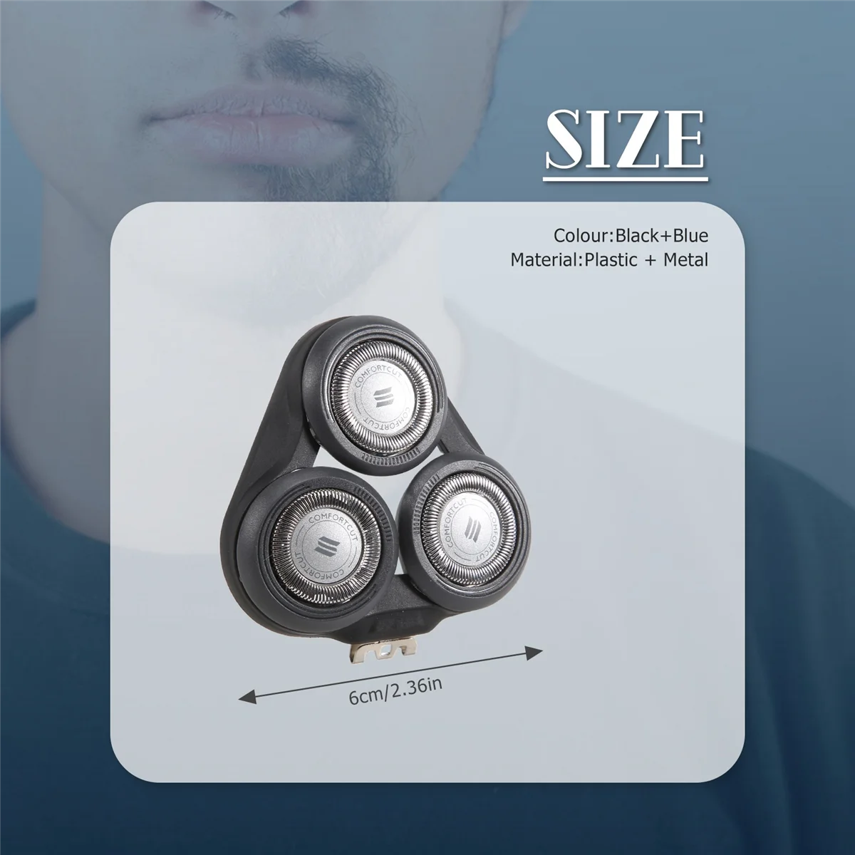 Replacement Shaver Head for Philips S5000 S5370 S5571 S5420 S5140 S5078 S5077 S5050 S5082 S5380 S5400 Razor Blade-Black_A66K