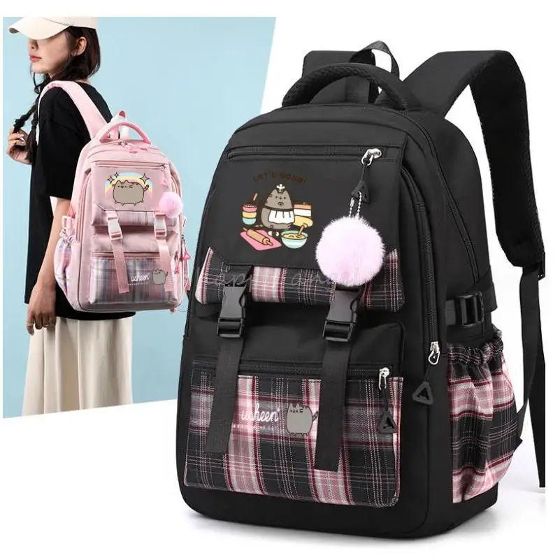 New Fashion Women Backpack Cartoon Fat Cat School Bag Fashion Lady Trendy College Cool Female Backpack Women Laptop Bag Gift