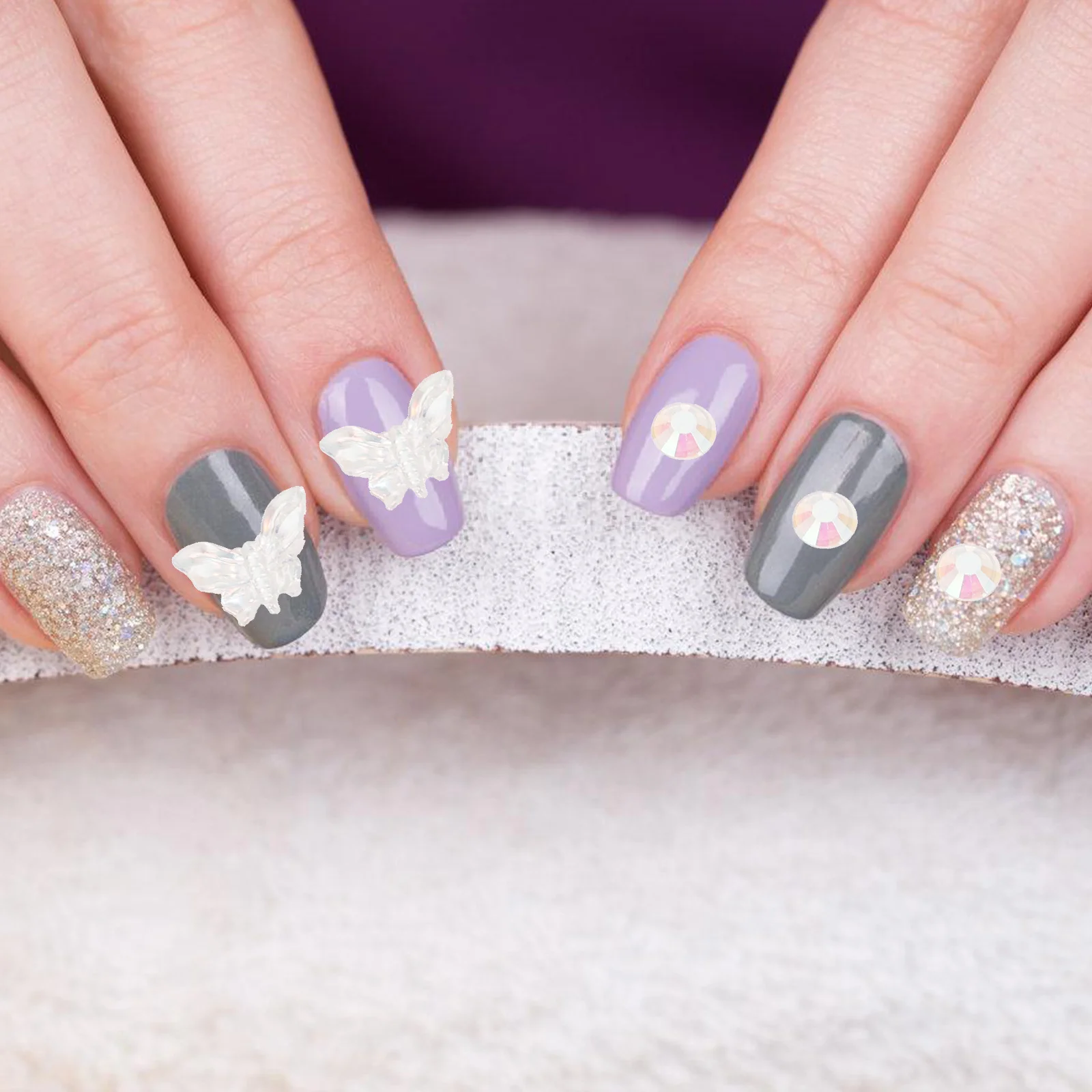 

1 Sheet Butterfly Tear Gem Stickers Self Adhesive Face Jewels For Makeup Festival Body Nail Decor Temporary Tattoo Accessories