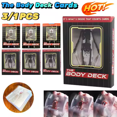 The Body Deck Skeleton Playing Cards Multifunctional Transparent Anatomy Poker Cards Skeletons X-Ray Designs Educational Gift
