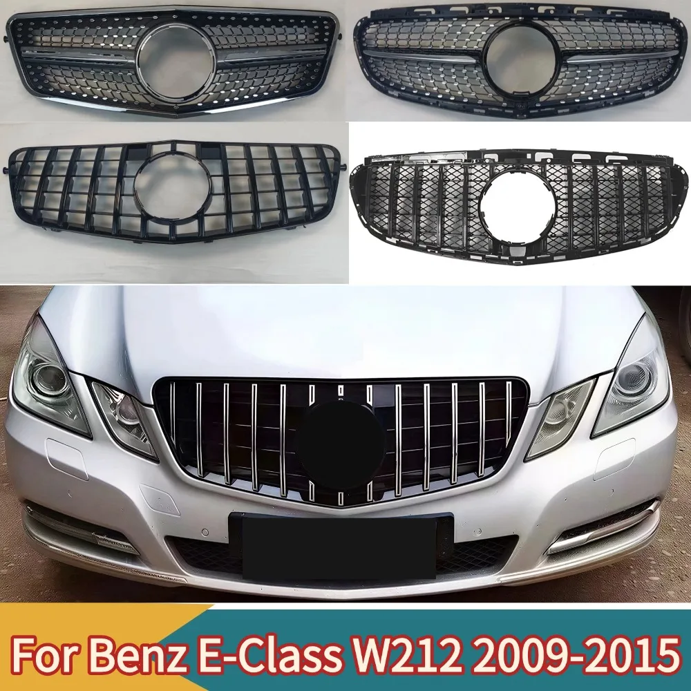 

For E-W212 2009-2015 Mercedes Benz Front Radiator Grille GT Diamond Styling Body Kit Auto Accessories for Enhanced Vehicle Tunin