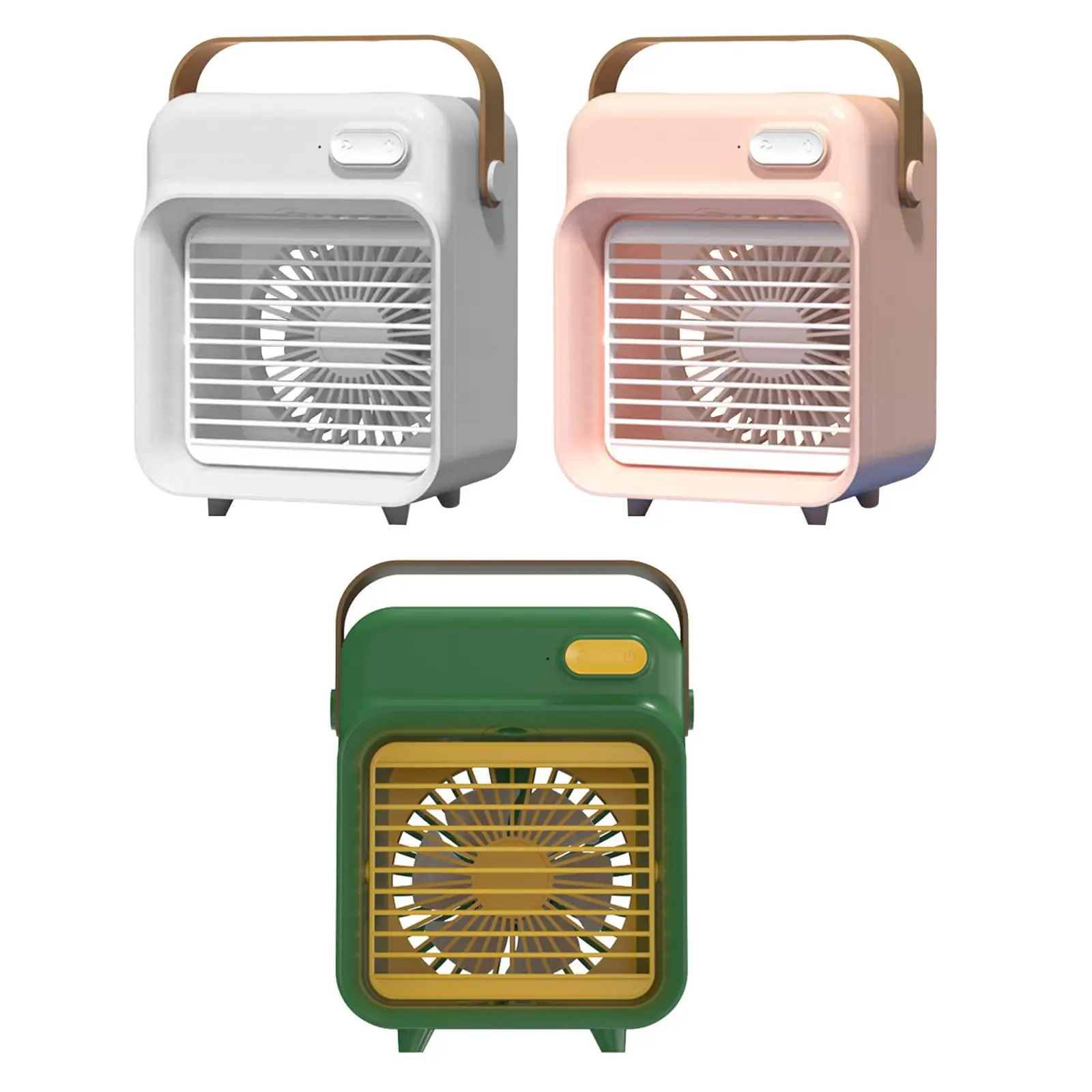 3 سرعات مكيف هواء متنقل لاسلكي مرطب نوع C تبريد سريع 2400mAh مروحة تبريد الهواء للتخييم الصيف غرفة نوم