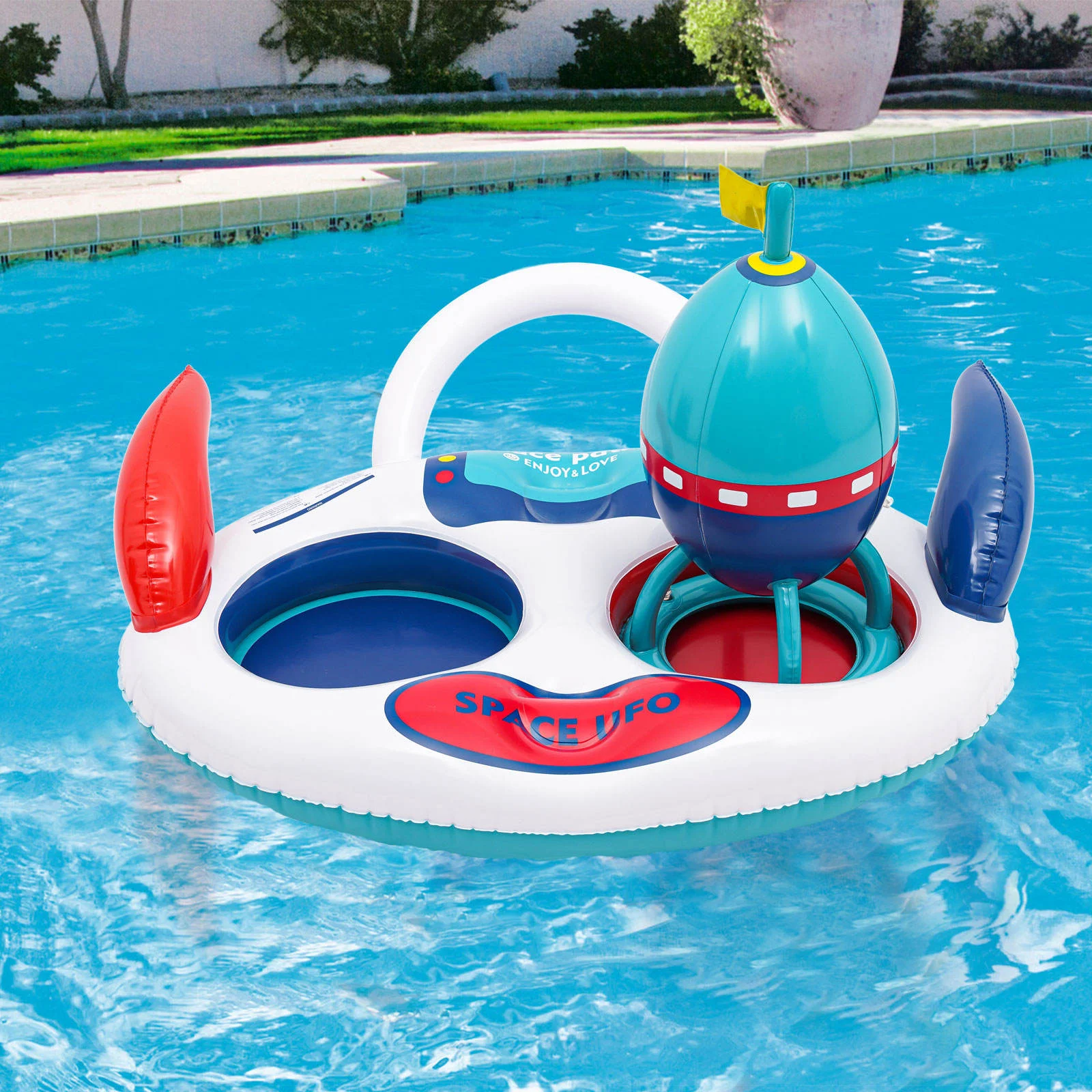 

PVC Inflatable Swimming Pool Float 80*60 CM for Kids Swimming Pool Playing Game Fun