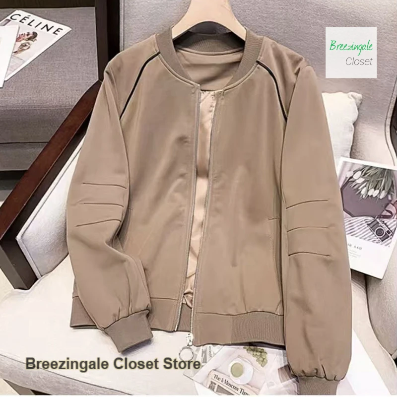 French style solid color jacket women's short coat women's spring and autumn new temperament ball suit casual coat jacket women