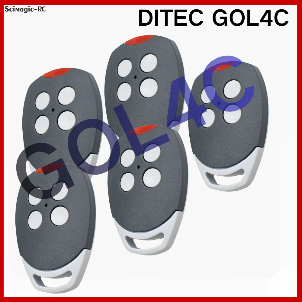 

1-10PCS Clone Remote Control DITEC GOL4C 433.92MHz Fixed Code Handheld Transmitter Garage Door/Gate Opener Command Key