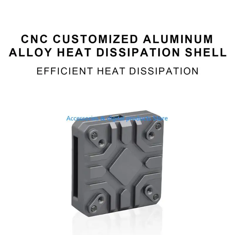 77JD Aluminum Alloy Heat Dissipation Housing Case For O4 Air Unit Lens Cover Video Transmission Heat Sink Lightweighted