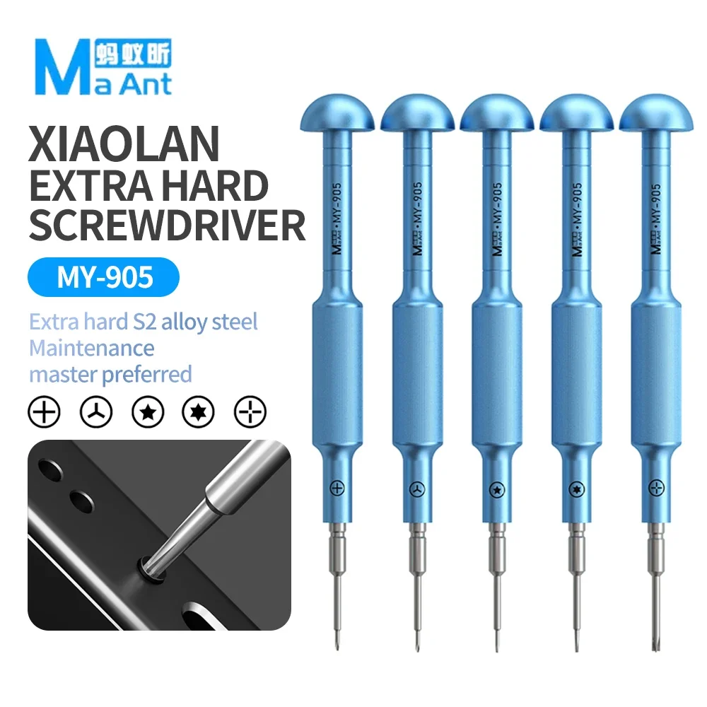 MaAnt MY-905 Precision Screwdriver Set S2 with Magnetic Bit for IPhone Android Phone Repair Internal Screws Disassembly Tool