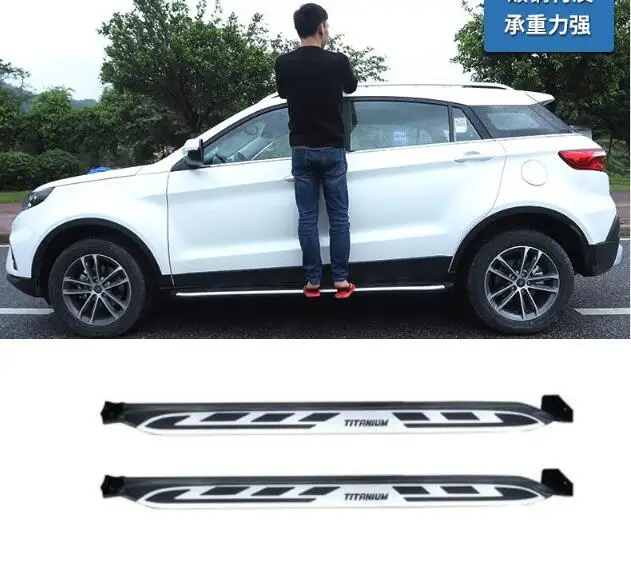 For Ford Territory 2019 2020 2021 2022 2023 Aluminum Alloy Car Running Board  Side Step Bar Guard Pedals