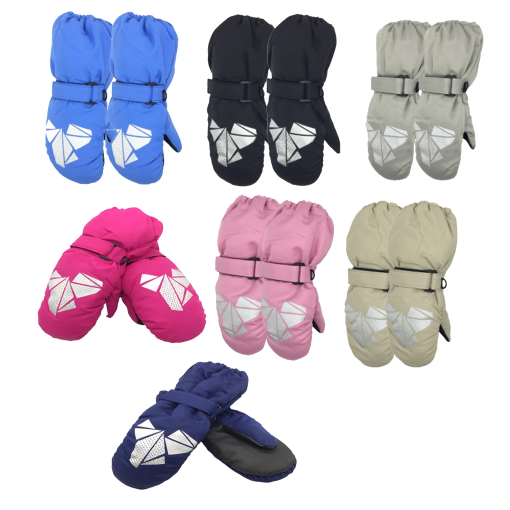 

1 Pair Kids Waterproof Mittens Sports Gear Ski Supplies for Cold Weather