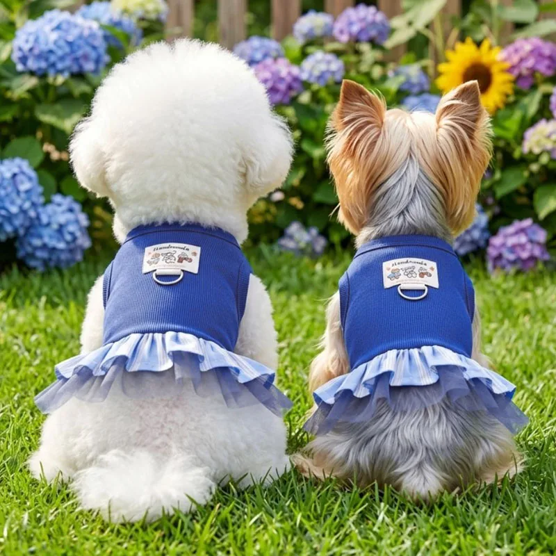 Vestido de verano sin mangas de malla para perros Shih Tzu y Poodle - imagen 5