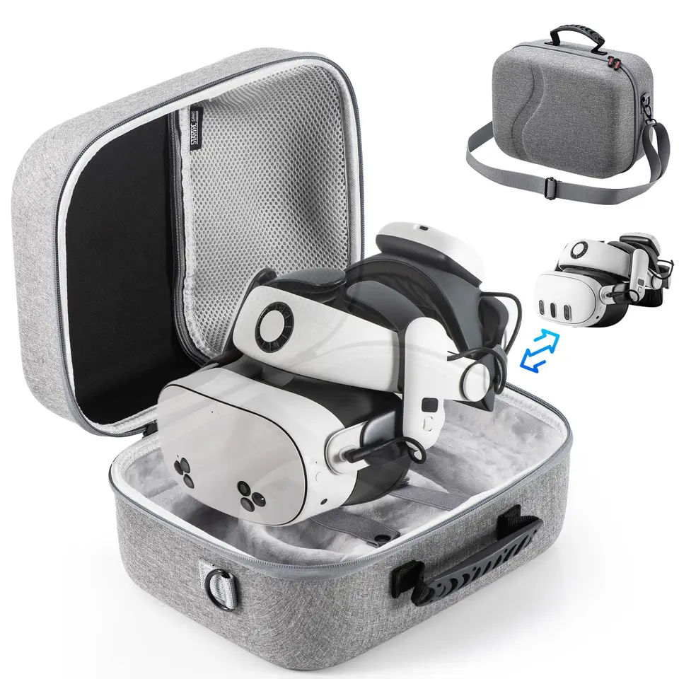 Large Carrying Case for Meta Quest 3/Quest 3S/ BOBOVR S3 Pro/Kiwi