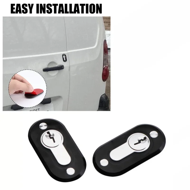 2Pcs Dummy False Lock Anti Theft Deterrent Security For Camper Van Motorhome Caravan Deadlock Protection Door Kit Prevention