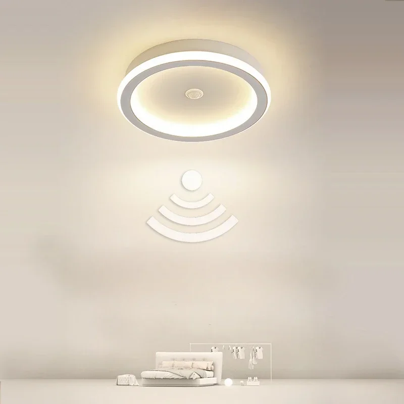 Human PIR Motion Sensor LED Ceiling Lamp for Bedroom Corridor 16W 14W 9W Indoor LED Induction Ceiling Lighting Fixtures for Home