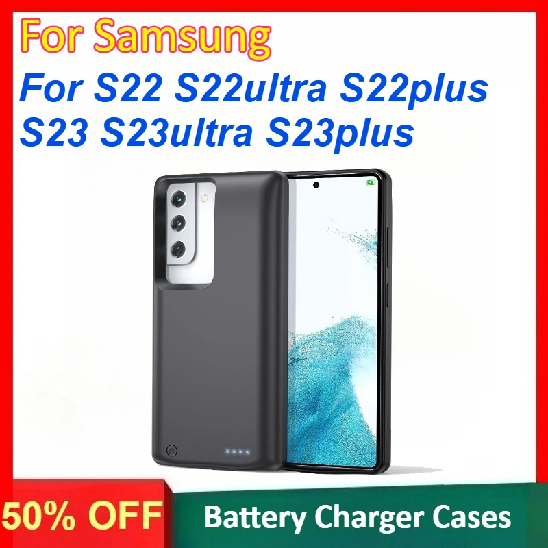 

10000mAh 12V Battery Cases for Samsung S22 S22ultra S22plus S23 S23ultra S23plus Portable Power Bank