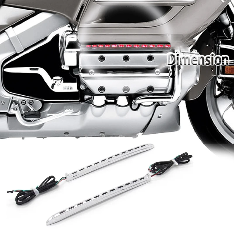 For Honda Goldwing GL1800 2001-2010 2002 2003 2004 2005 2006 2007 2008 2009 Left & Right LED Running Fairing Light