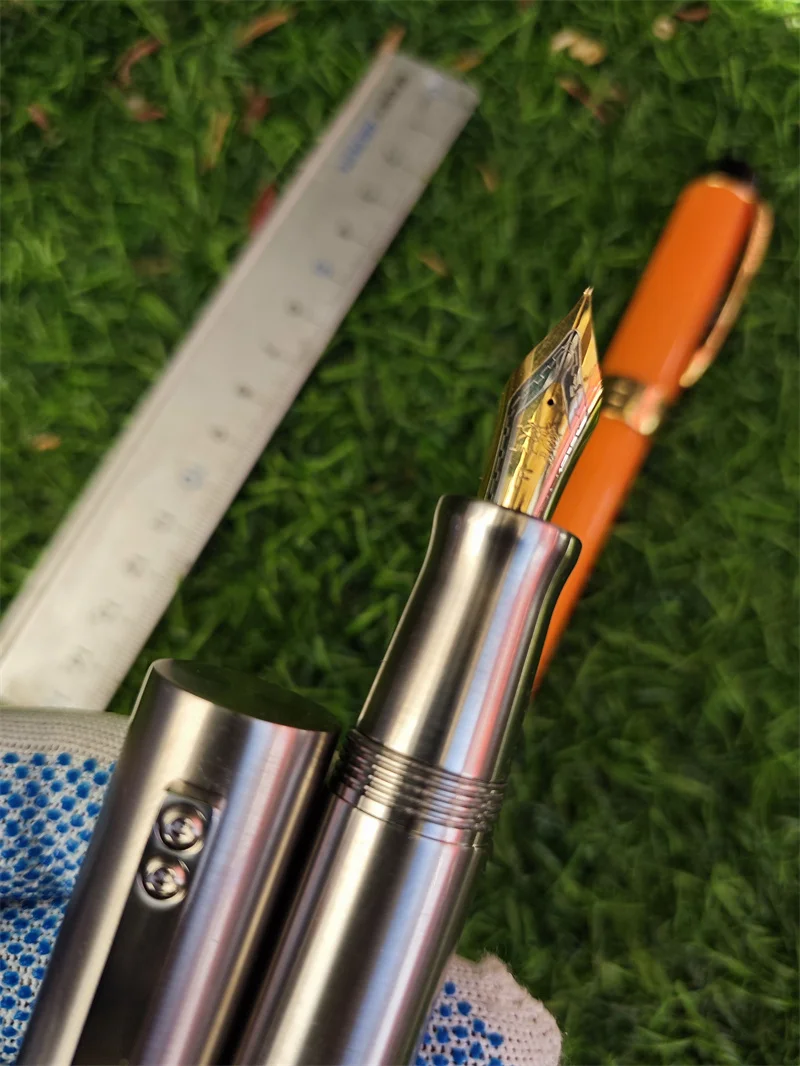 Large Capacity Wingsung NO.9 F/M/B Jinhao NO.8 Nib Huge Titanium Alloy Fountain Pen Leadership Business Writing Office Gift