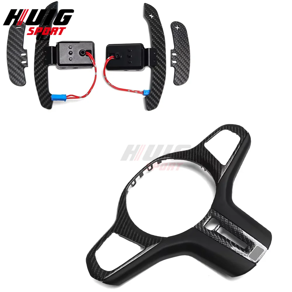 For BMW M8 F91 F92 F93 2020+ Carbon Car Inner Steering Wheel Without ACC With Heating Frame & Magnetic Shift Paddle Accessories