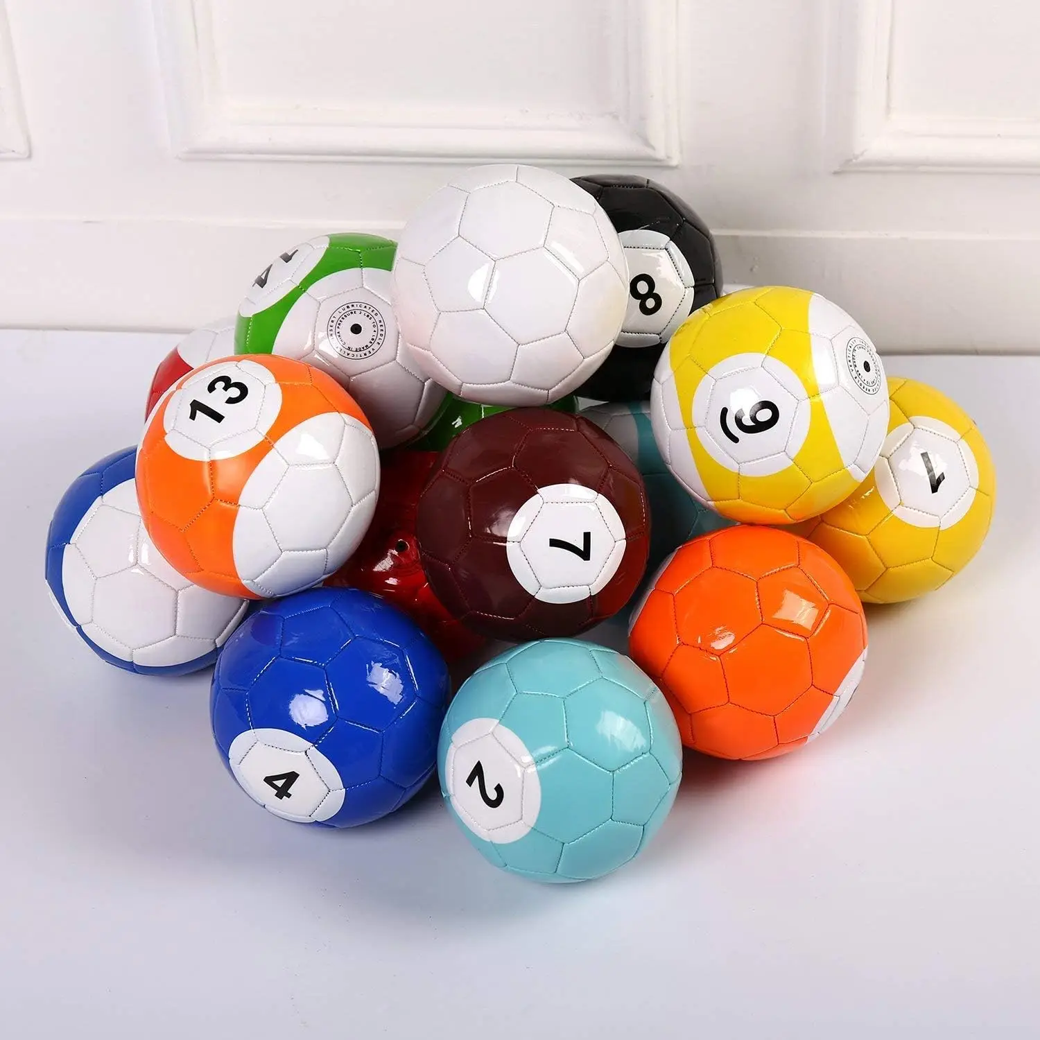 2# 3# 4# 5#16 Pcs Gaint Snookball Snook Ball Snooker Street Soccer Ball Game Huge Billiards Pool Football Sport Toy Poolball