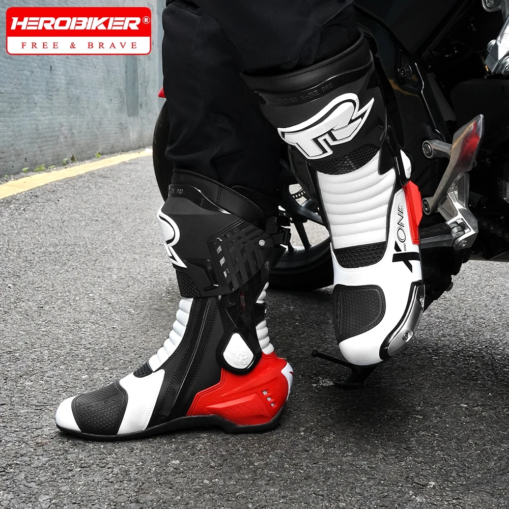 

Professional Track Riding Boots Racing Motocross Boots Moto Riding Long Boot Women Off-road Racing Shoes