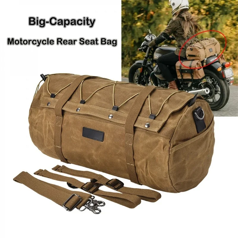 Motorcycle Rear Luggage Rack Bag For BMW/Yamaha/Honda/Harley Touring Universal Waterproof Post Travel Package Cycling Travel Bag