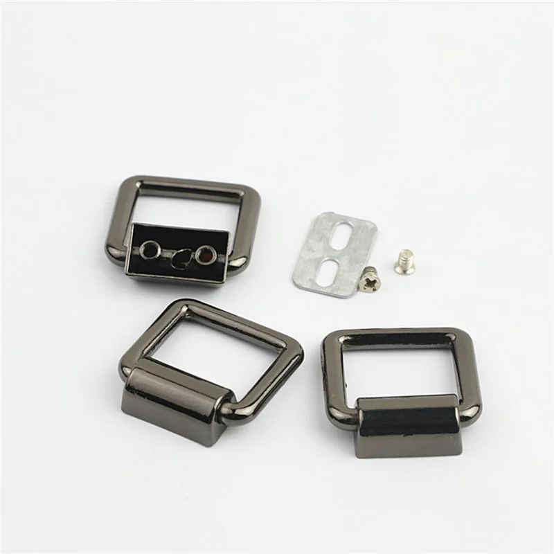 50pcs 15/16/19mm Metal O D Ring Screw Buckle Bag Strap Side Clip Hanger Bags Shoulder Chain Link Buckle DIY Hardware Accessories