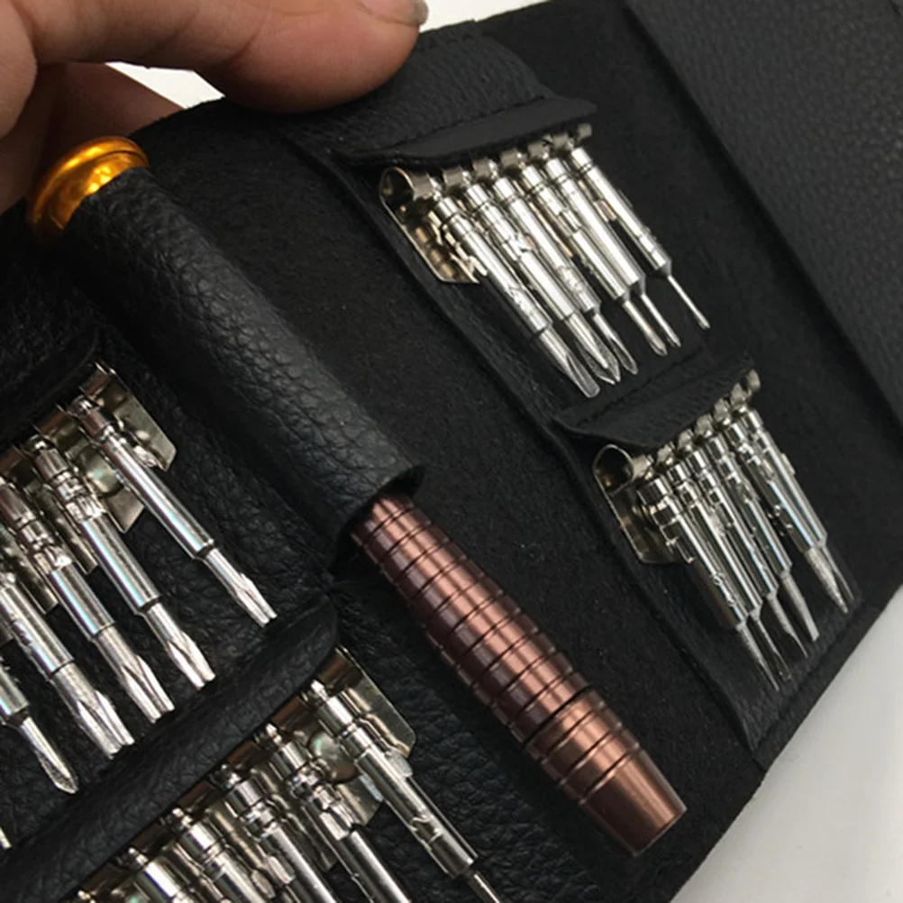 

25 in 1 Precision Screwdriver Set Repair Tool Kit Watch Phone Pc Eyeglasses Slot Hand Tools Durable Metal