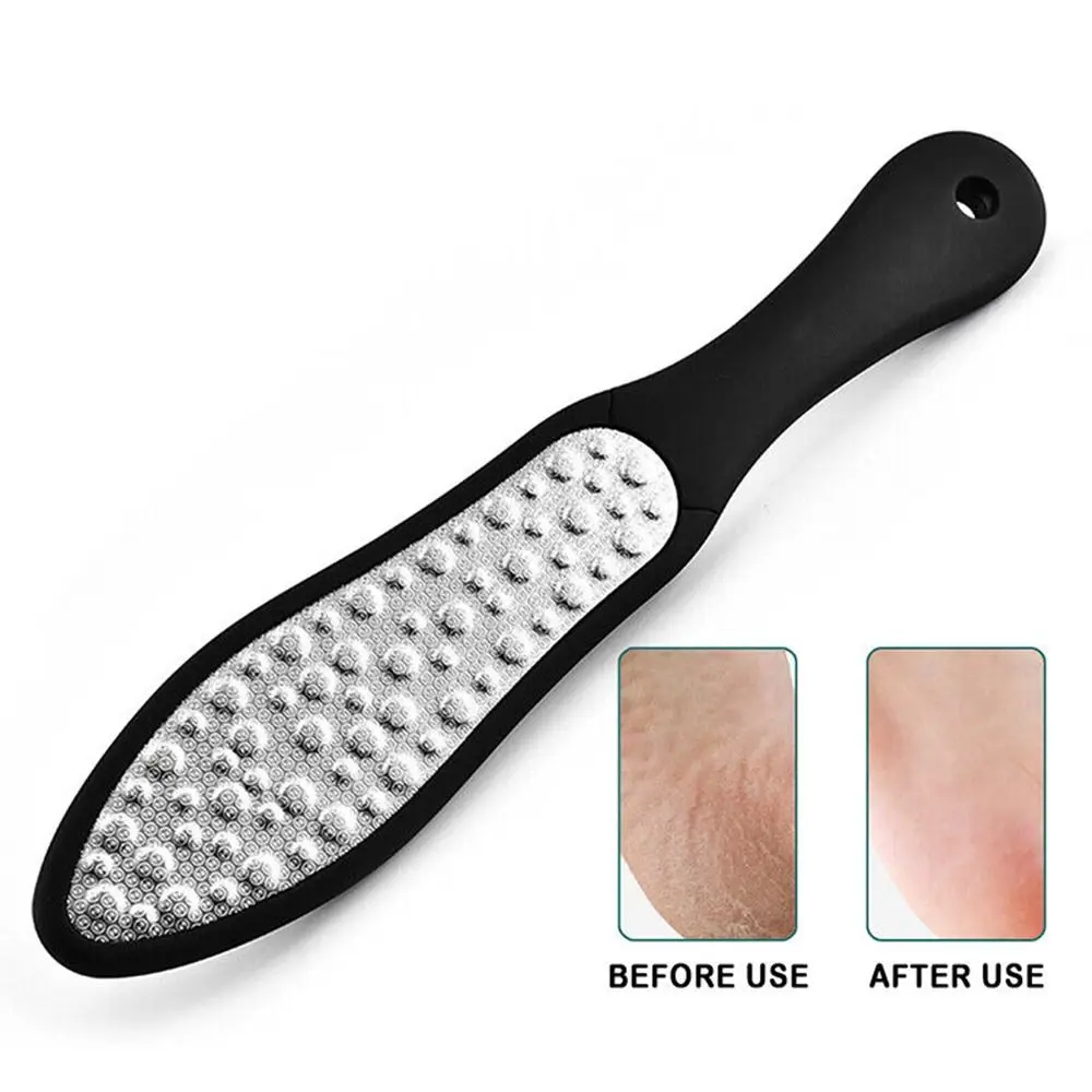 ที่ขูดเท้ากำจัดหนังด้านแบบมืออาชีพ เครื่องมือดูแลเท้า ตะไบเท้าแบบสองด้าน สำหรับดูแลเท้าและขัดเท้าที่บ้าน