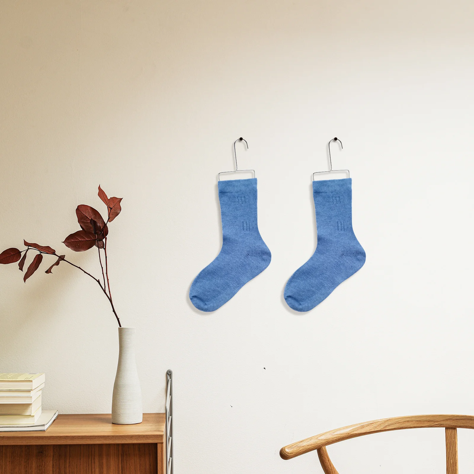 2 pezzi grucce per calzini in metallo acciaio inossidabile maglia uncinetto display 42x22.5 cm gancio per calzini grucce per calzini espositore