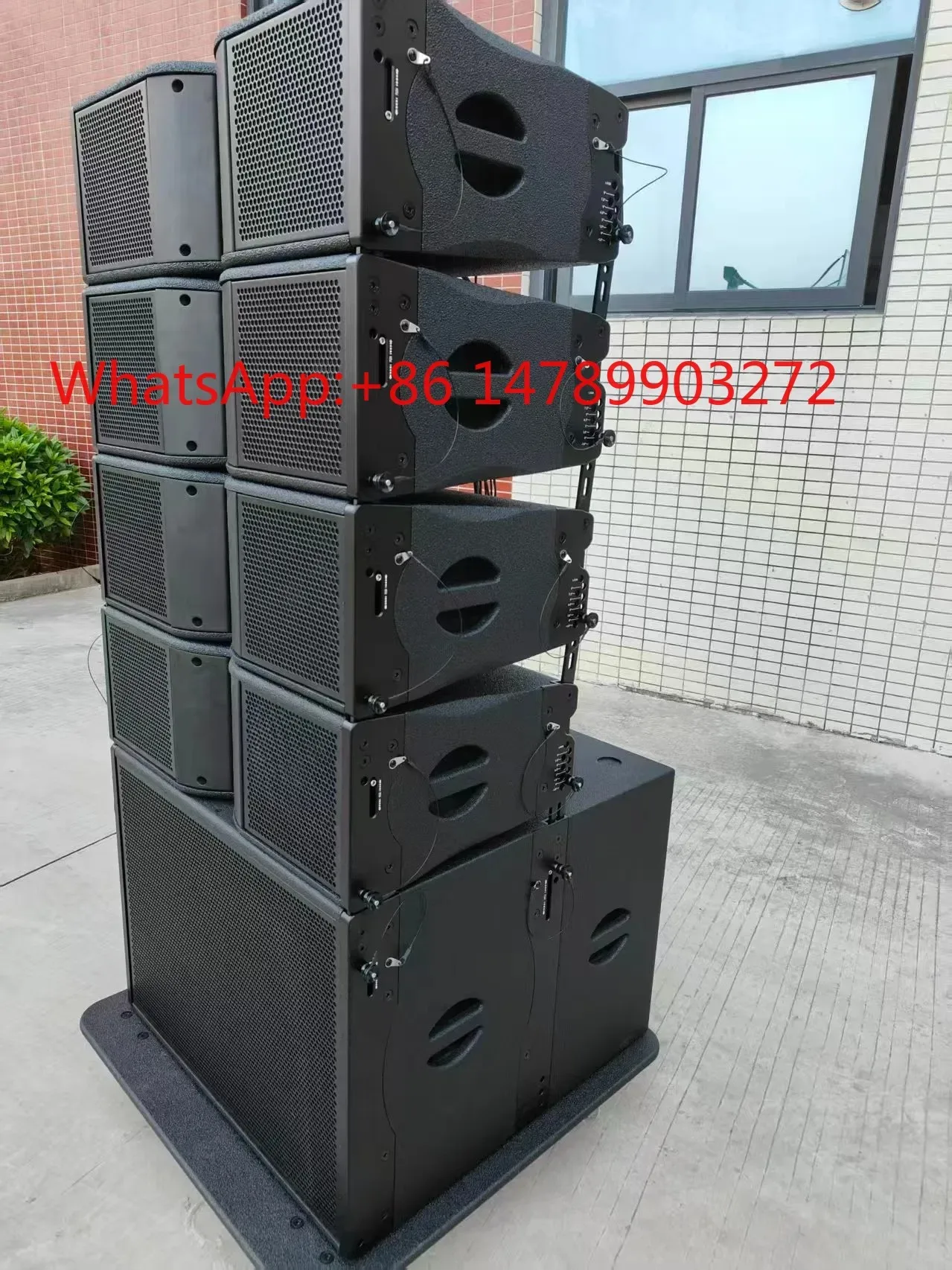 2X8" 2-Way 450W Professional Line Array PA Speaker System for Events