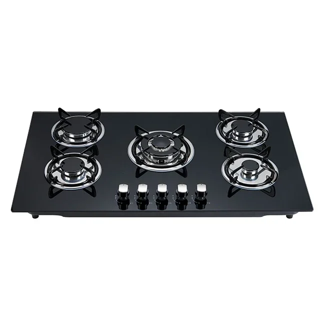 Gas Stove Cooktop High Quality LPG/NG Gas Cooktop Dual Fuel 5 Burners Gas Stove